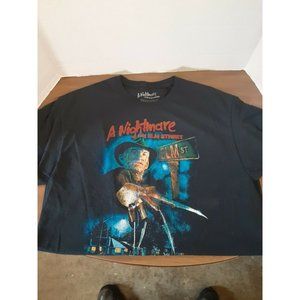 A Nightmare on Elm Street Freddy Krueger Black Mens T-Shirt Size Med.